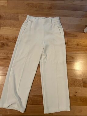 Wilfred Cream Wide-Leg Pull-On Pants